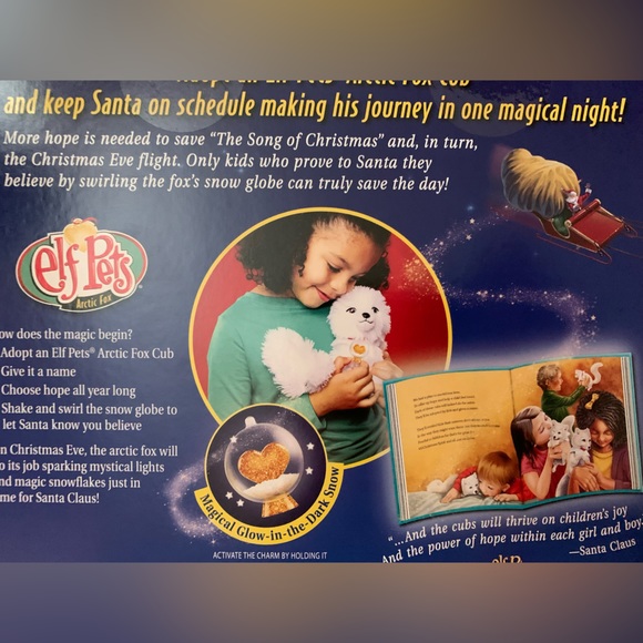 Elf on the Shelf Pets White Arctic Fox With Storybook - Picture 11 of 15